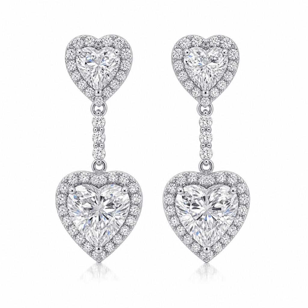 Seren Cathedral Heart Drop Earrings