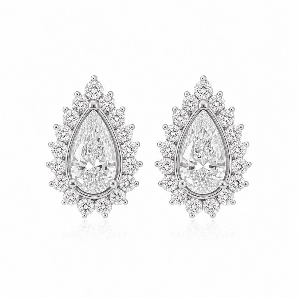 Étoile Pear Diamond Jacket Earrings