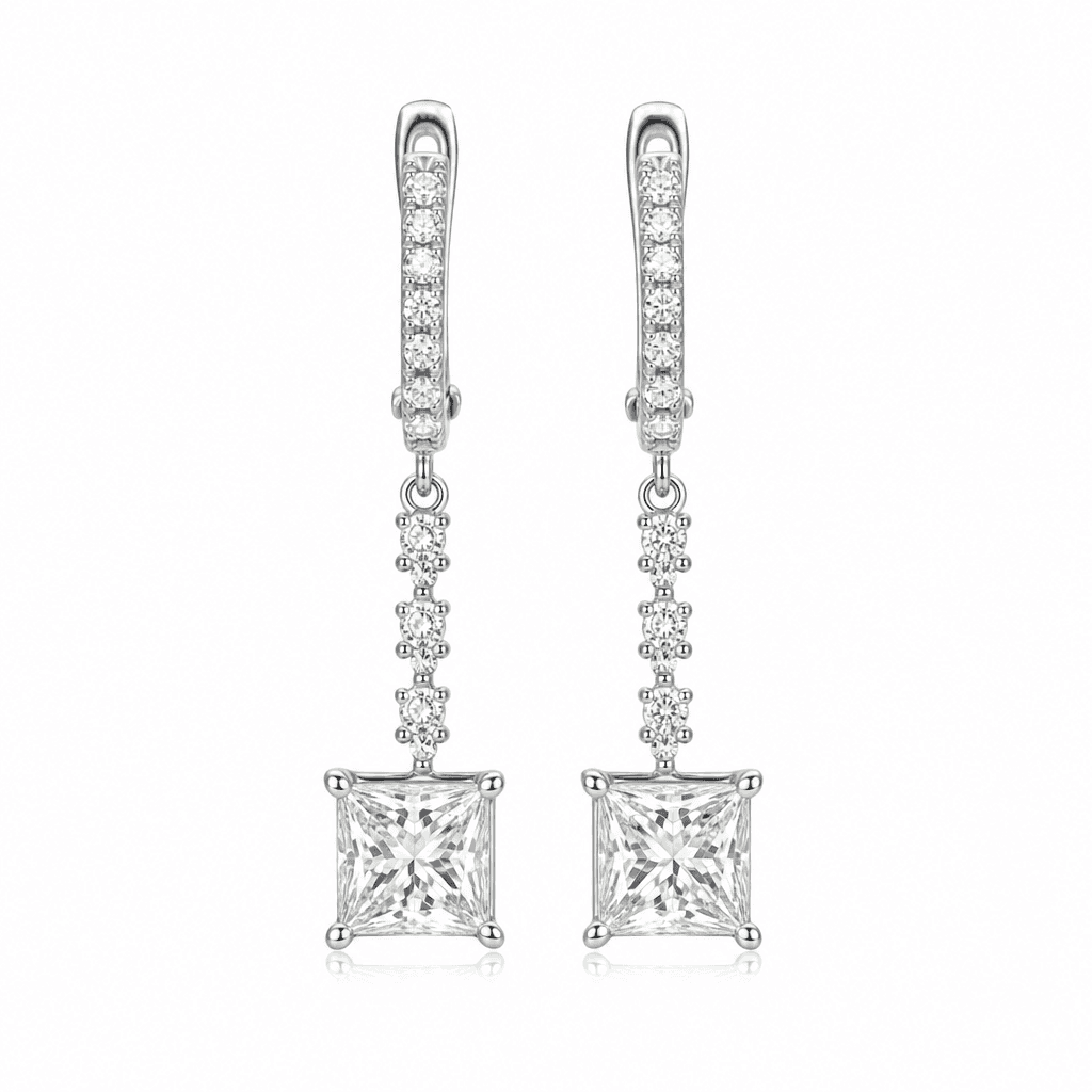 Luminous Halo Princess Drop Earrings
