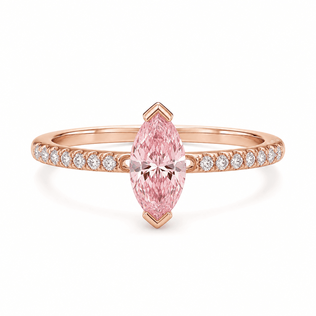 Solstice Drift Marquise Pink Diamond Ring