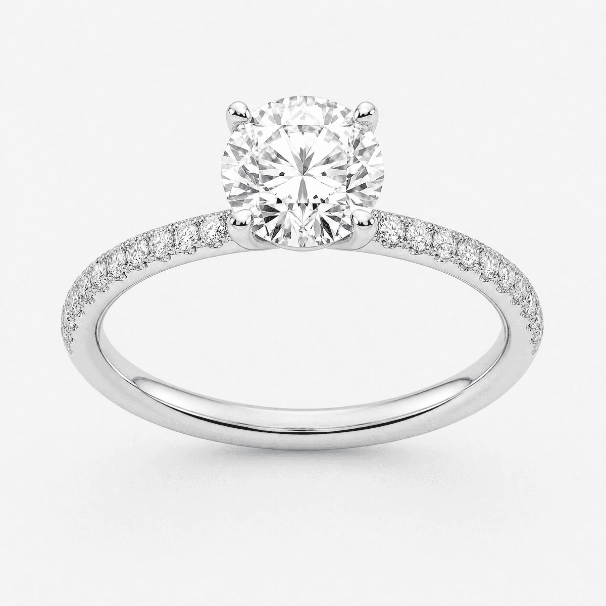 Round Brilliant Pavé Ring