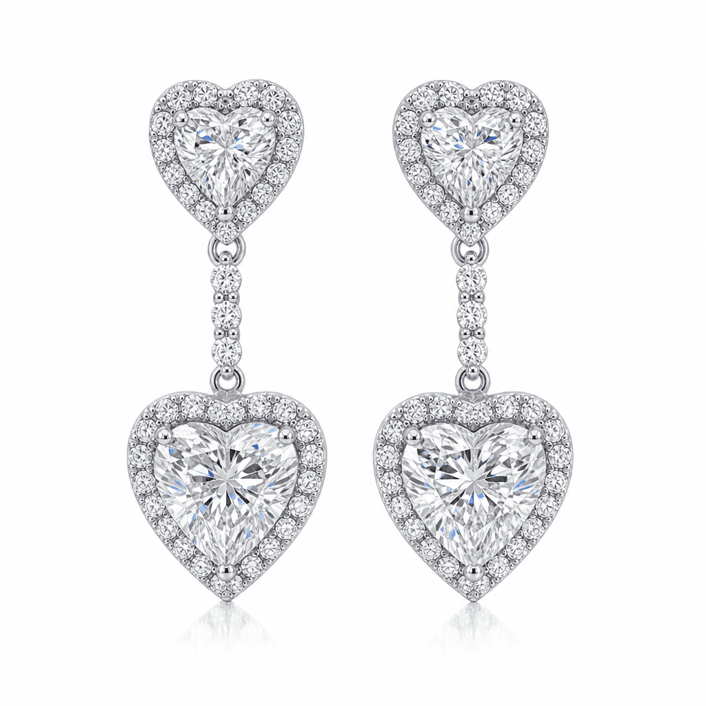 Seren Cathedral Heart Drop Earrings