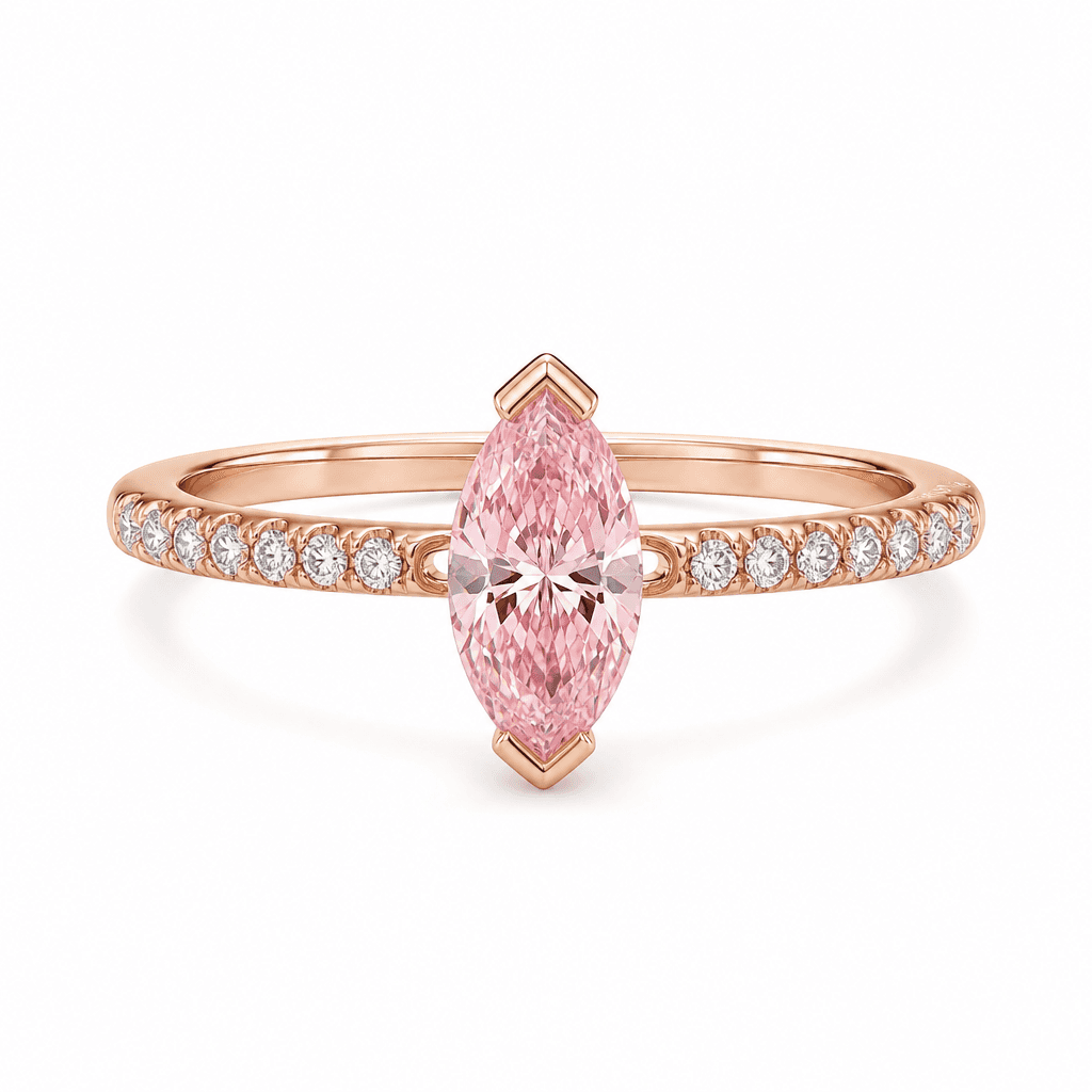 Solstice Drift Marquise Pink Diamond Ring