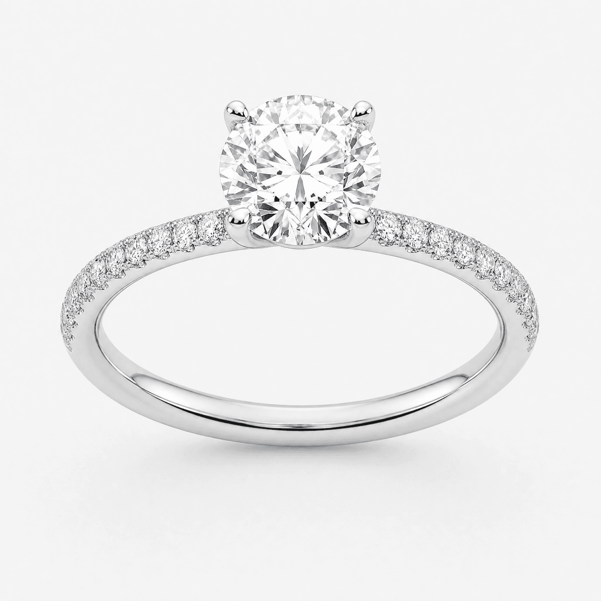 Round Brilliant Pavé Ring