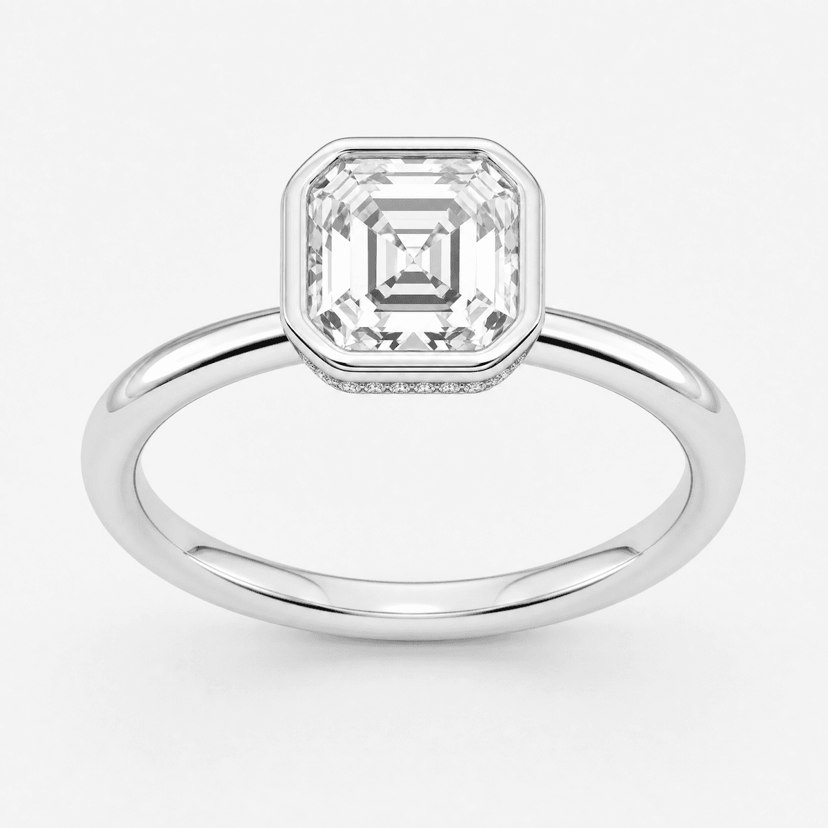 Asscher Bezel Ring
