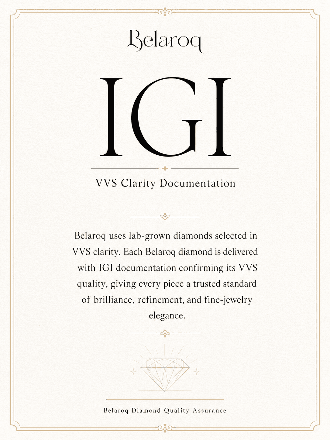 Choose lab-grown diamond jewelry by identity, specification and the finished piece.