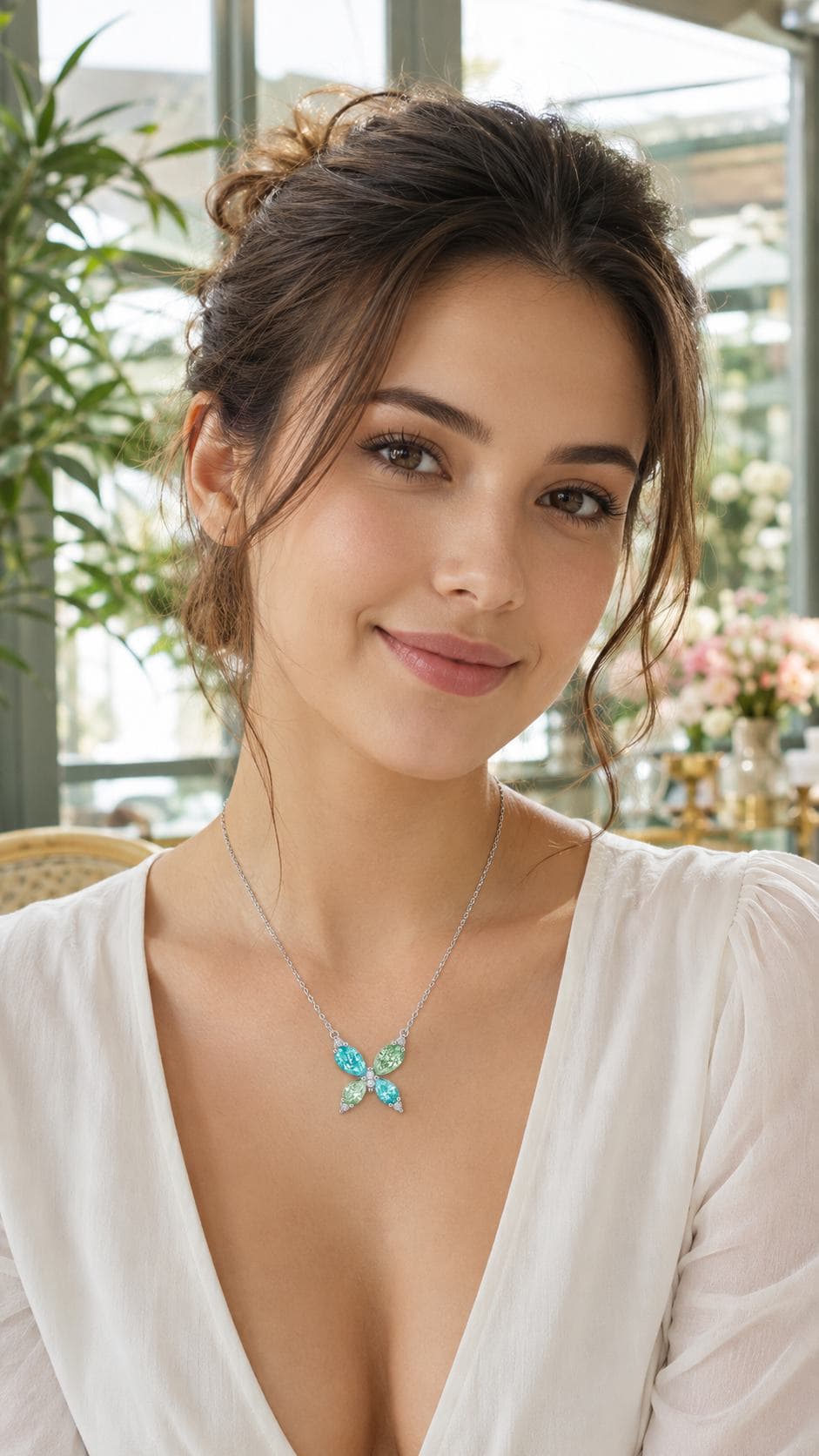 Pendant necklaces with a clear focal point.