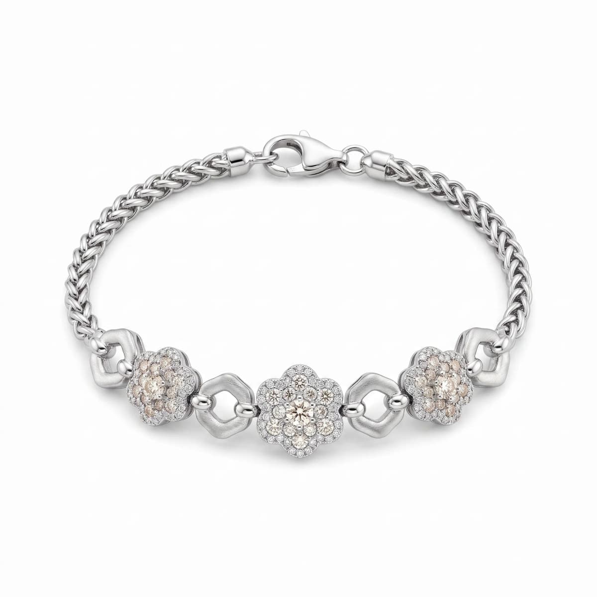 Belaroq Valora Cascade Heritage White Gold Diamond Bracelet