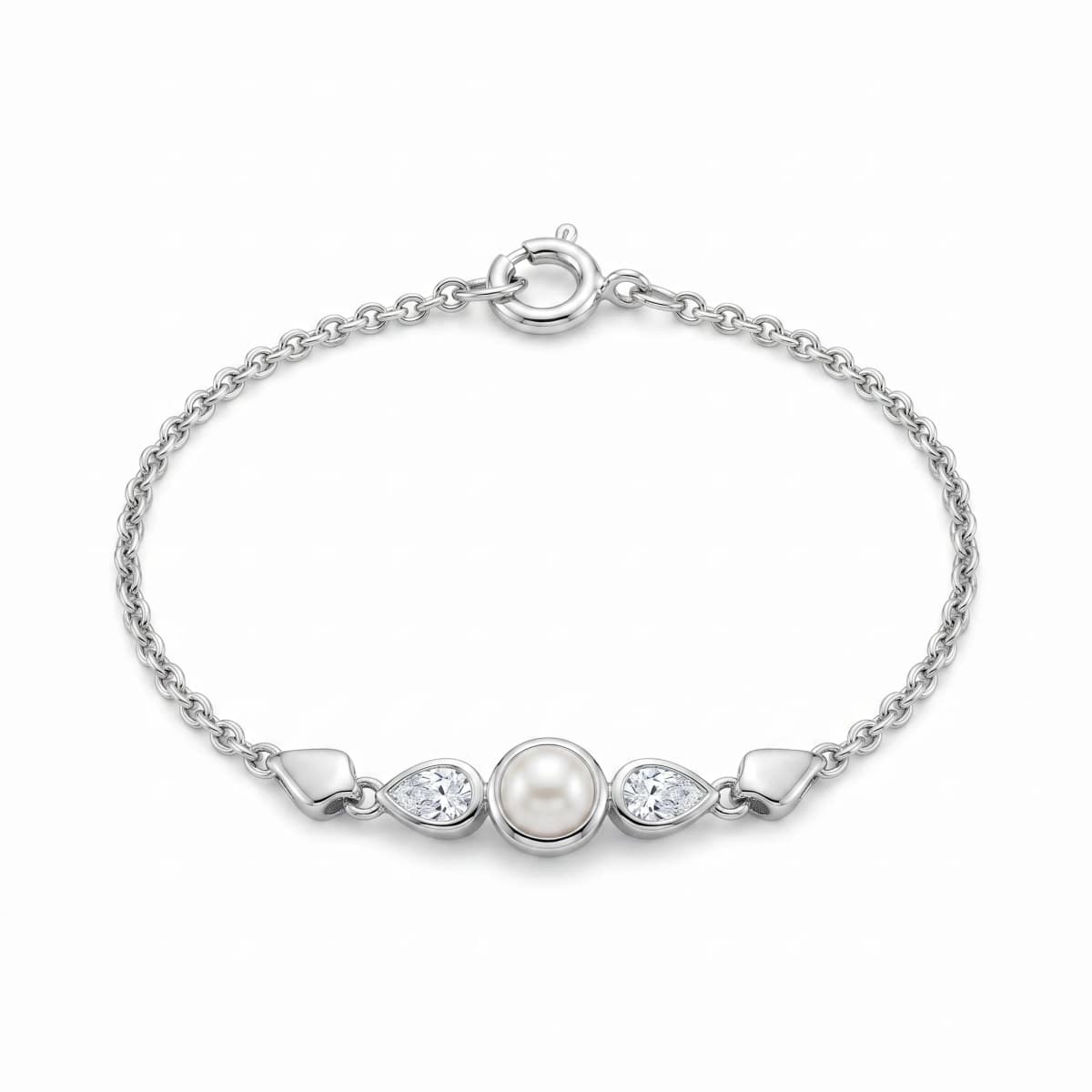 Belaroq Nocturne Wave Mode White Gold Lab Diamond Bracelet