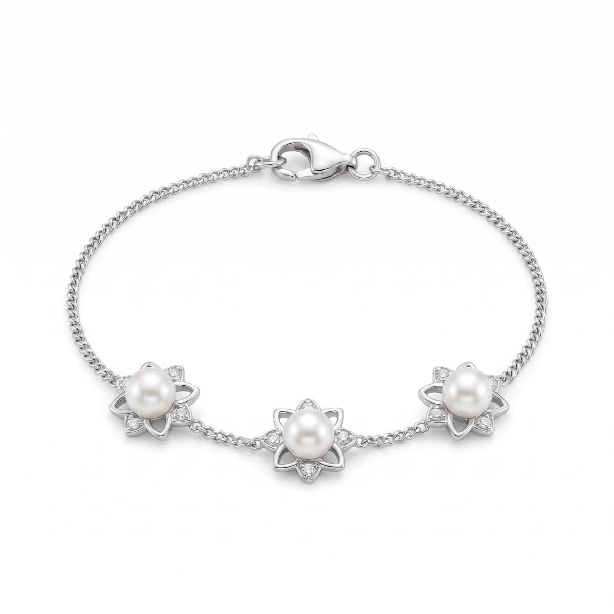 Belaroq Orielle Spire Noble White Gold Lab Diamond Bracelet