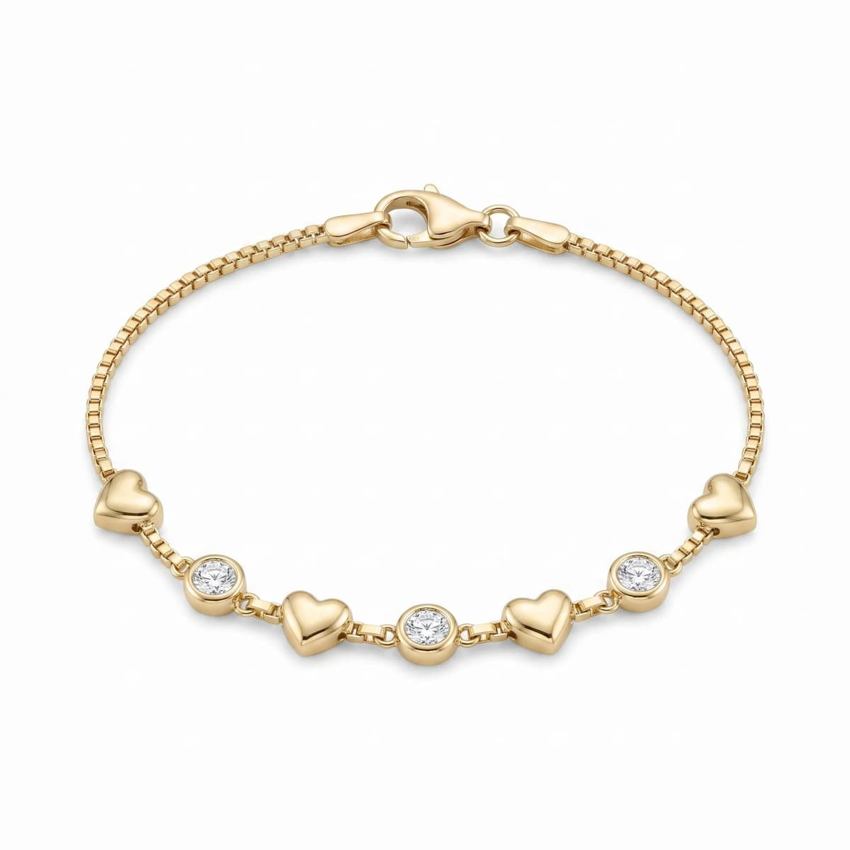 Belaroq Valenne Crest Opus Yellow Gold Diamond Bracelet