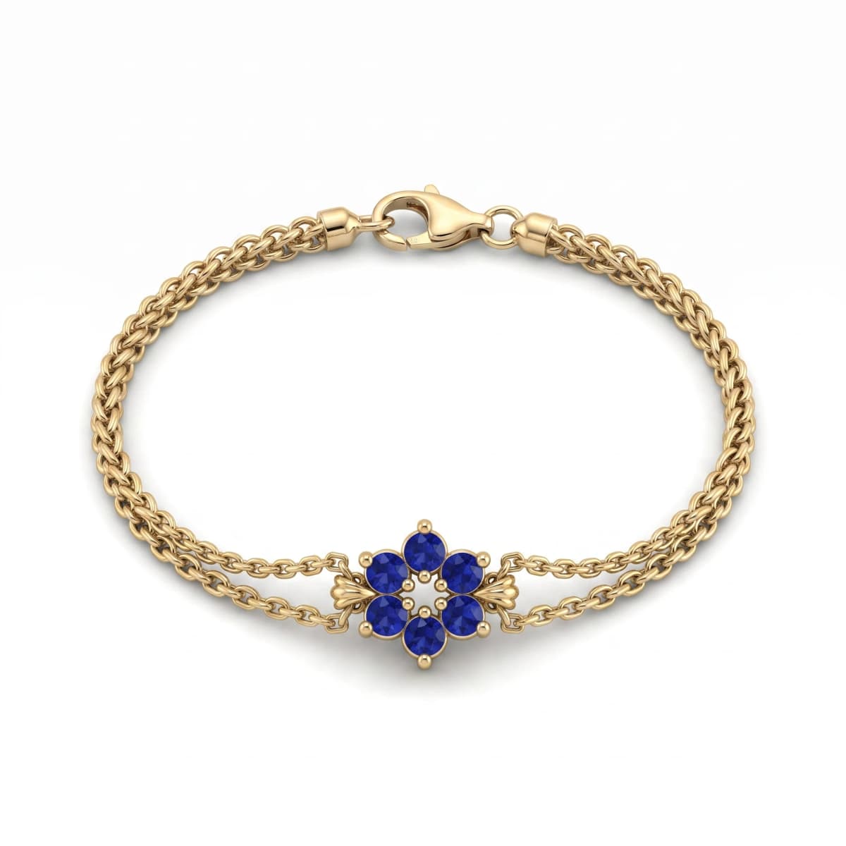 Belaroq Maelle Helio Verve Yellow Gold Sapphire Bracelet