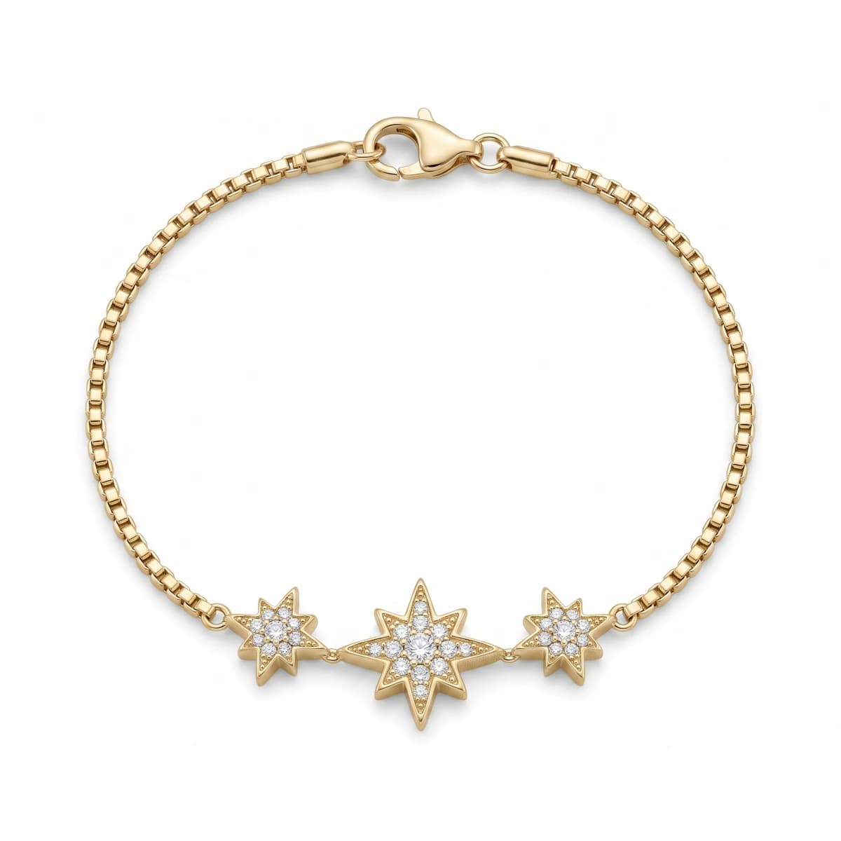 Belaroq Elenor Ray Keepsake Yellow Gold Diamond Bracelet