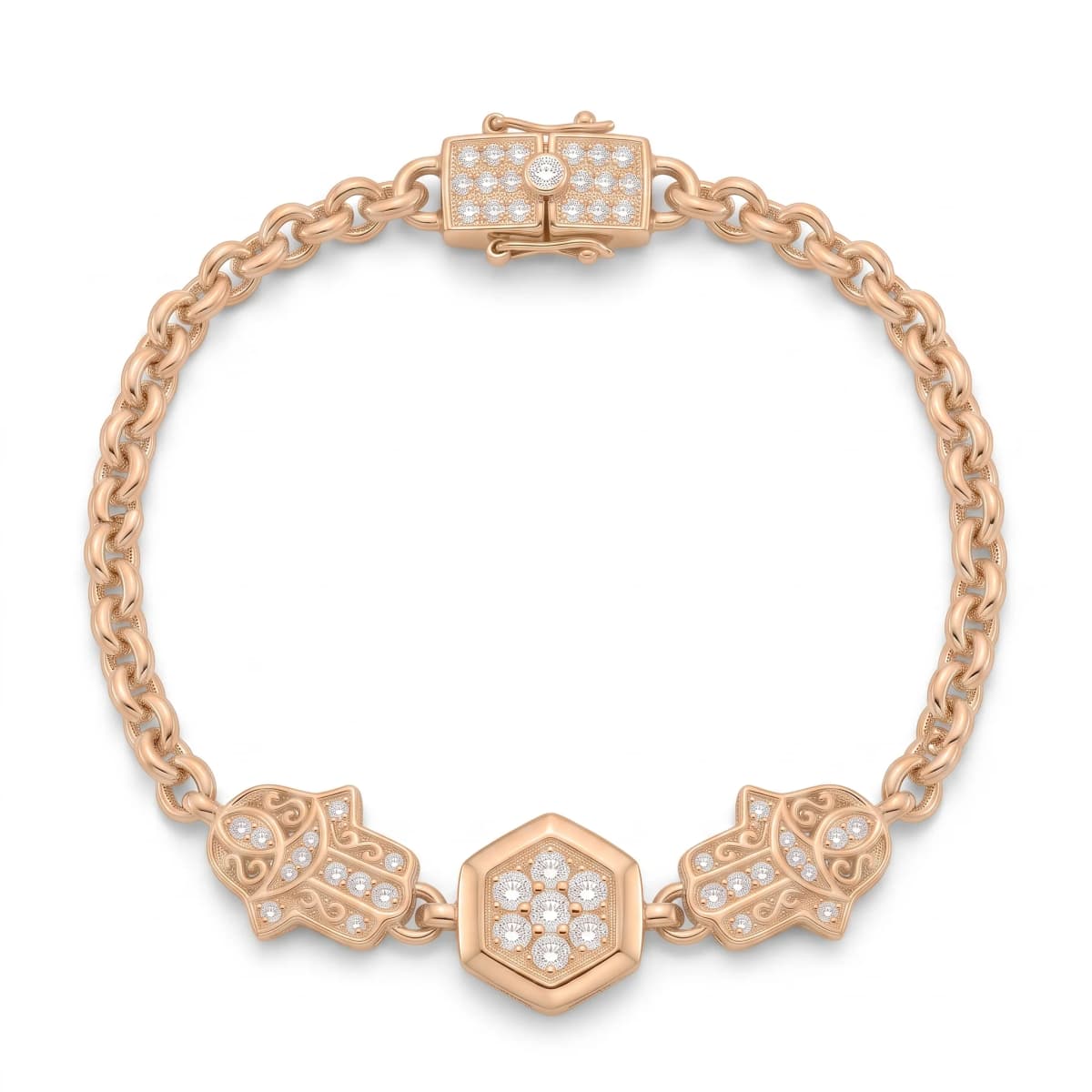 Belaroq Lunara Monarch Solstice Yellow Gold Lab Diamond Bracelet