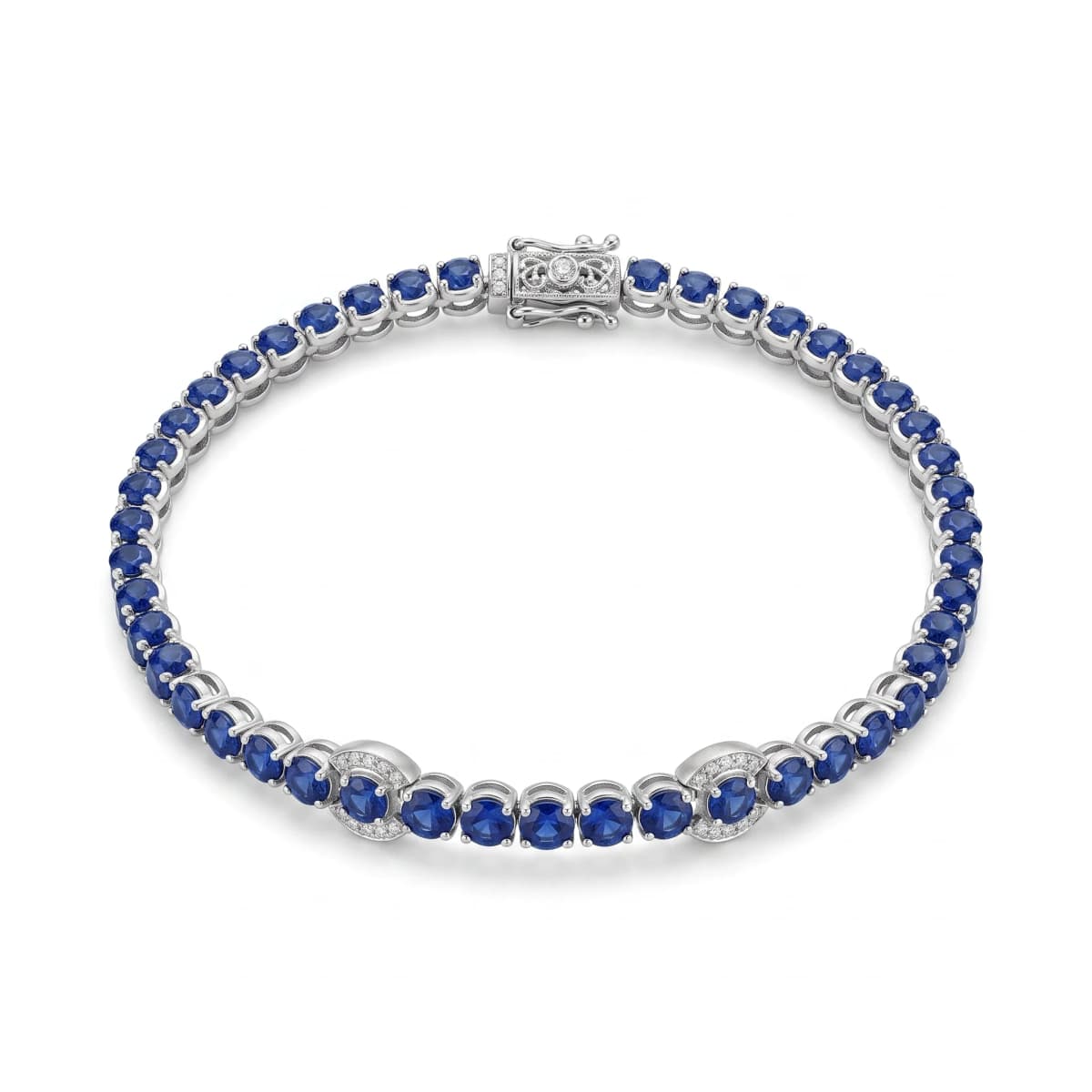 Belaroq Isolde Aura Atelier White Gold Sapphire Bracelet