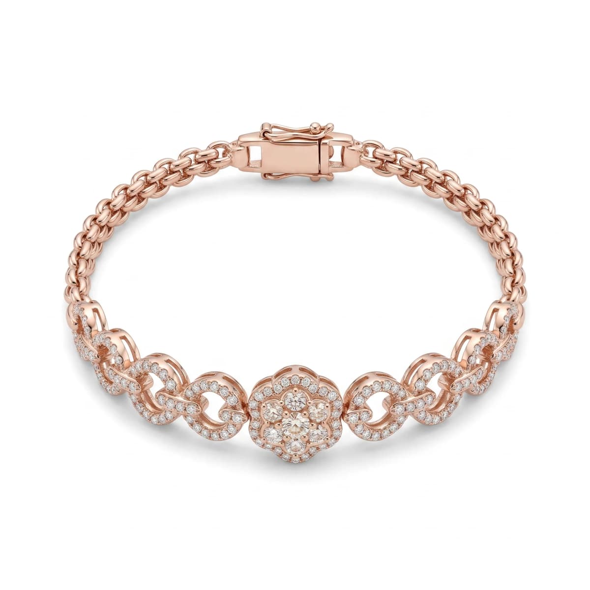 Belaroq Lumina Crown Aube Rose Gold Lab Diamond Bracelet
