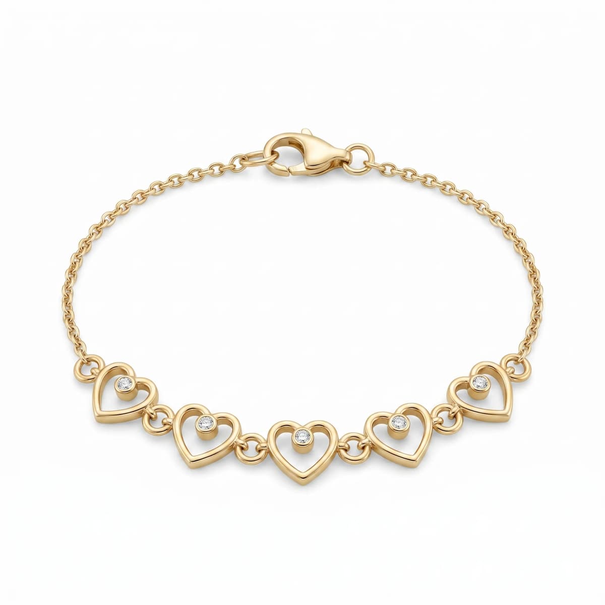 Belaroq Sorelle Dawn Lustre Yellow Gold Diamond Bracelet
