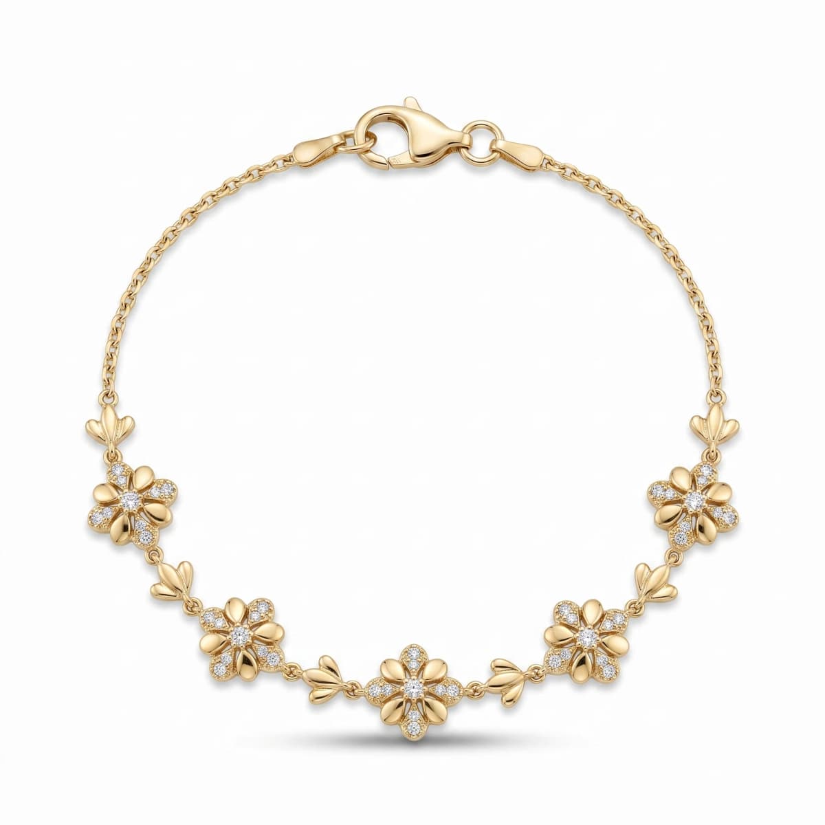 Belaroq Marella Flare Muse Yellow Gold Diamond Bracelet