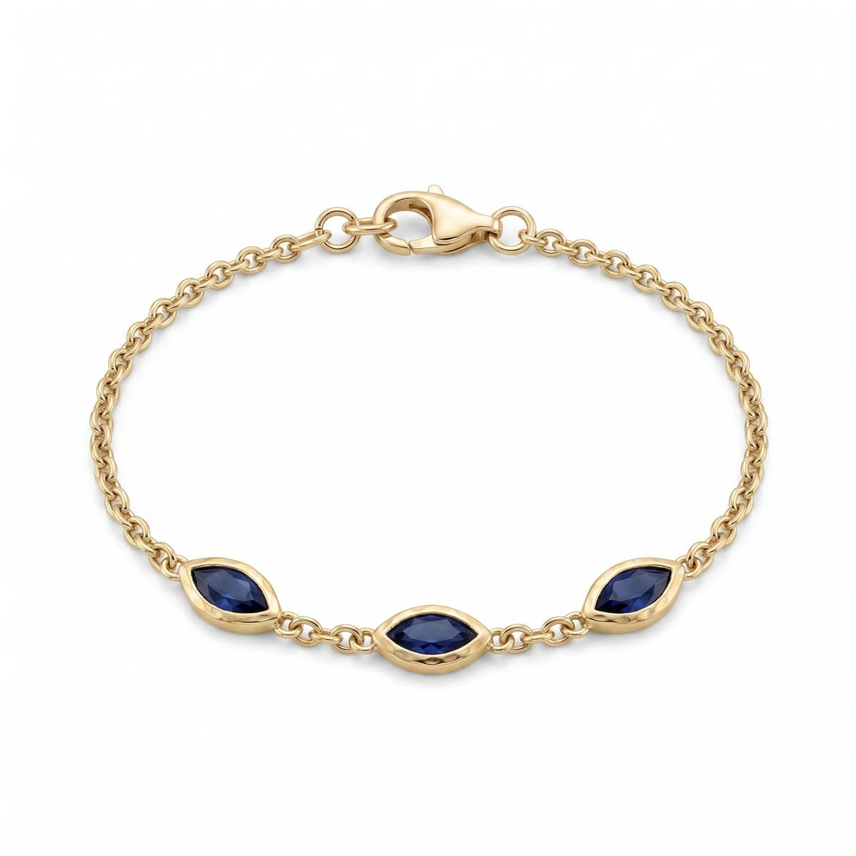 Belaroq Selene Oath Court Yellow Gold Sapphire Bracelet