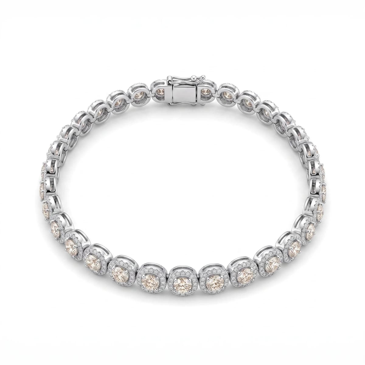 Belaroq Sabine Twist Adorn White Gold Diamond Bracelet