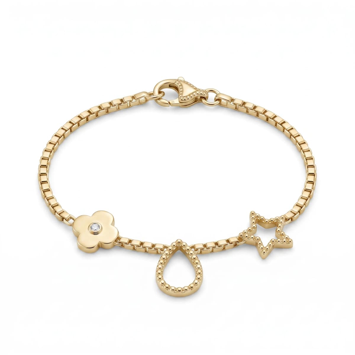 Belaroq Coralie Meadow Verve Yellow Gold Zirconia Bracelet