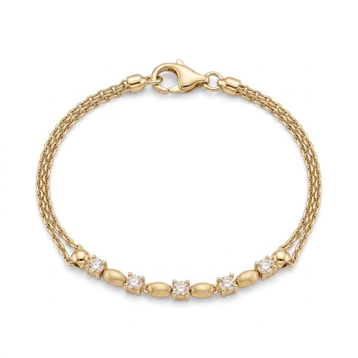 Belaroq Veyra Rill Solstice Yellow Gold Zirconia Bracelet