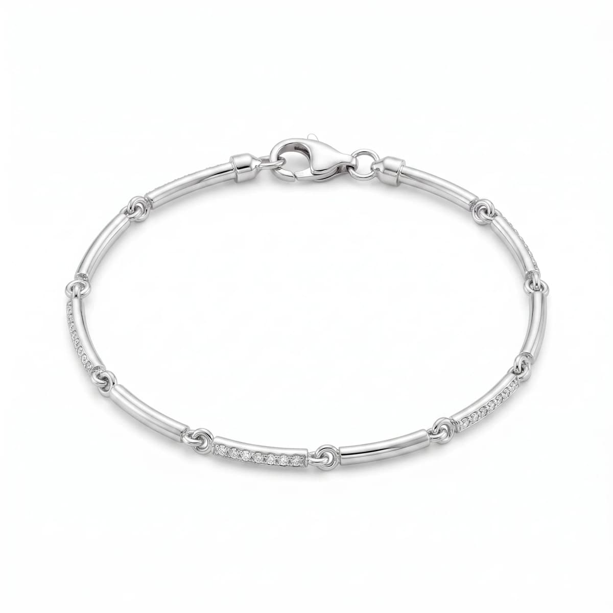 Belaroq Lyra Wisp Dore White Gold Diamond Bracelet