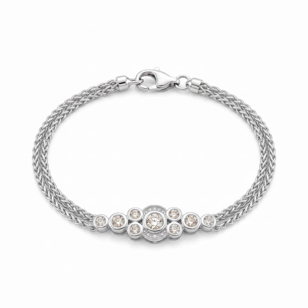 Belaroq Orielle Spire Bijou White Gold Diamond Bracelet