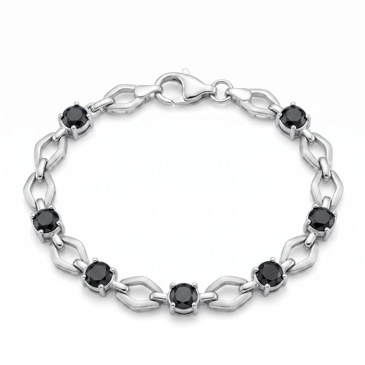 Belaroq Valenne Crest Aurum Silver Diamond Bracelet