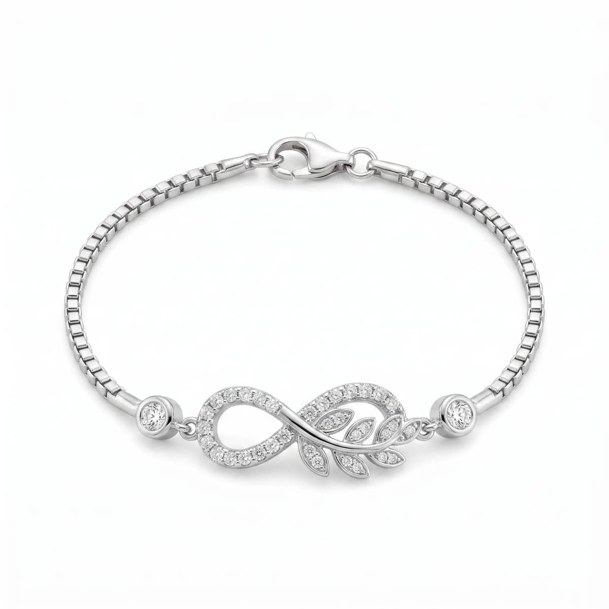 Belaroq Virelle Charm Vow White Gold Lab Diamond Bracelet