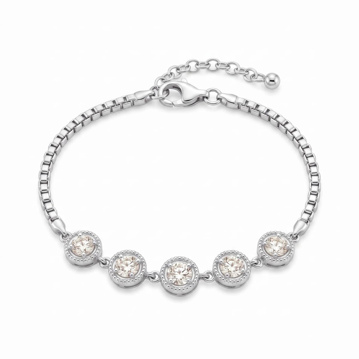 Belaroq Evania Glint Couture White Gold Diamond Bracelet