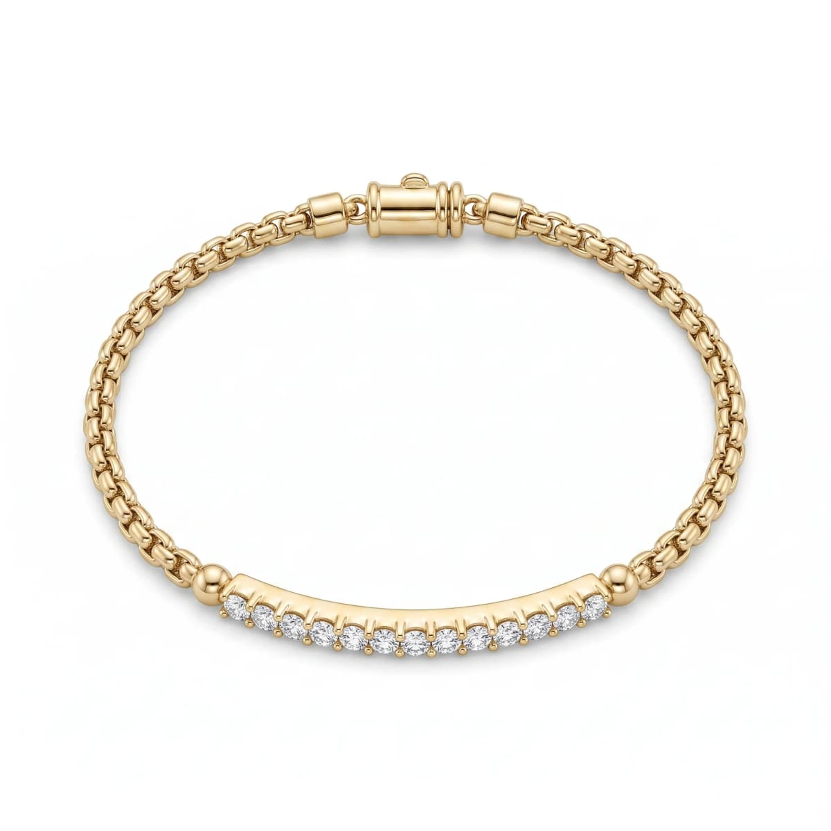 Belaroq Asteria Trace Luxe Yellow Gold Lab Diamond Bracelet