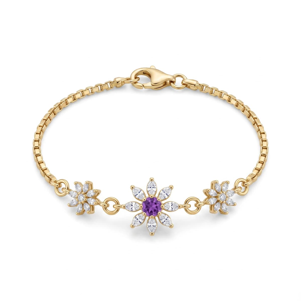 Belaroq Isolde Aura Noble Yellow Gold Amethyst Bracelet
