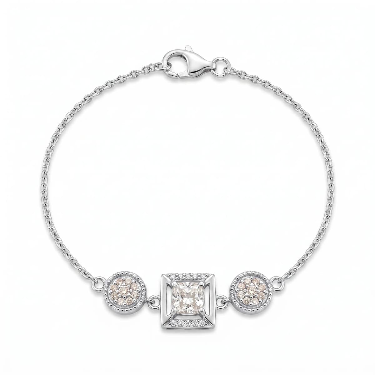 Belaroq Calenne Echo Lattice White Gold Diamond Bracelet