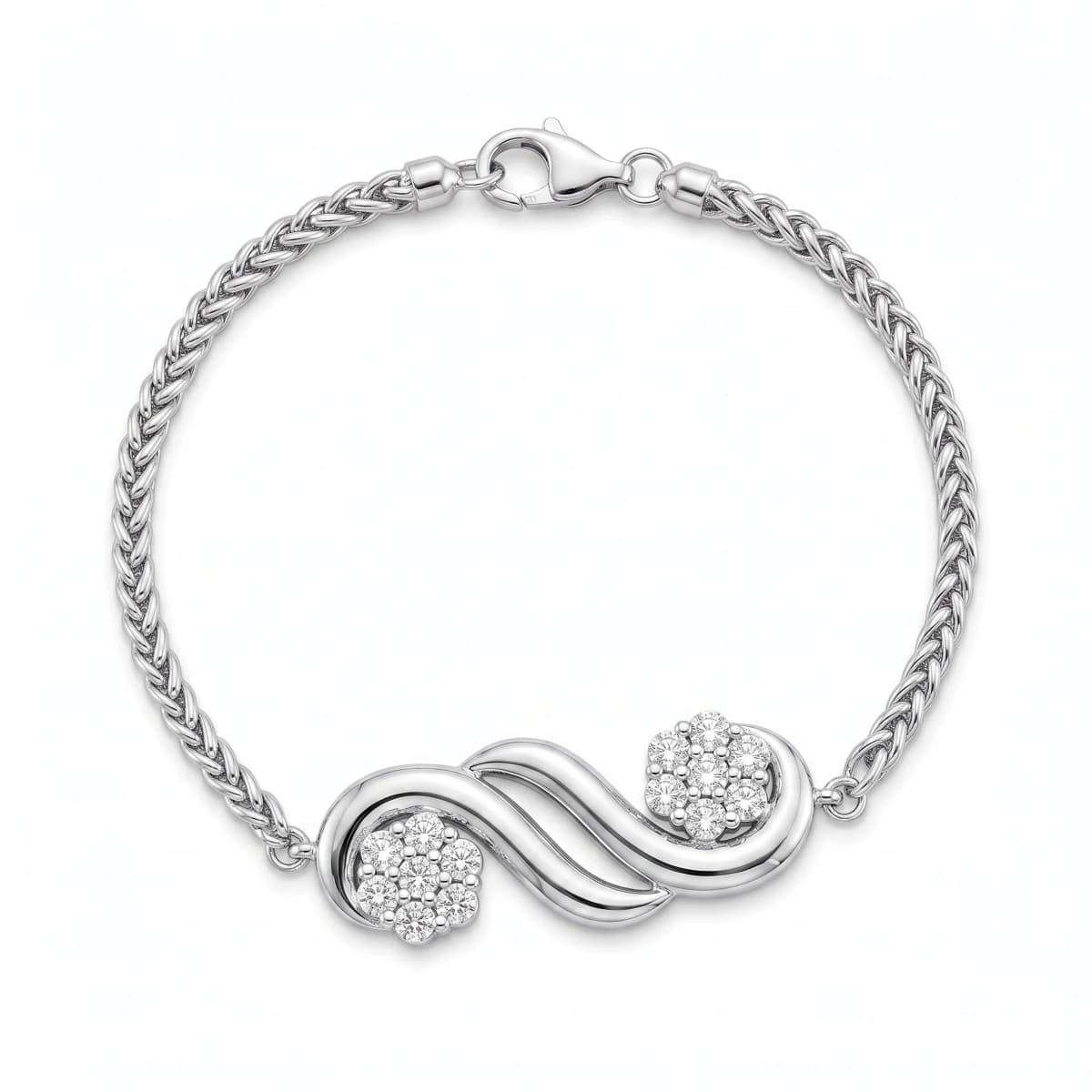 Belaroq Arielle Muse Keepsake White Gold Diamond Bracelet