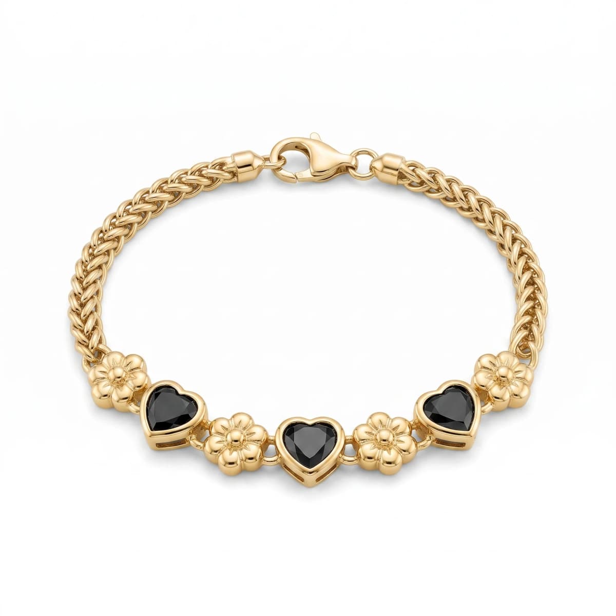 Belaroq Orlena Pave Solstice Yellow Gold Diamond Bracelet