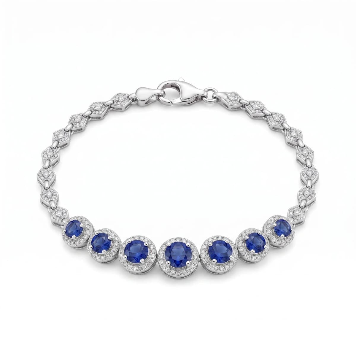 Belaroq Arden Veil Dore White Gold Sapphire Bracelet