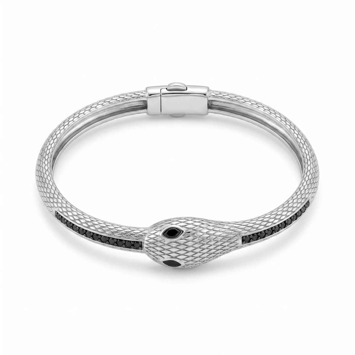 Belaroq Sienna Arc Arcade White Gold Diamond Bangle Bracelet