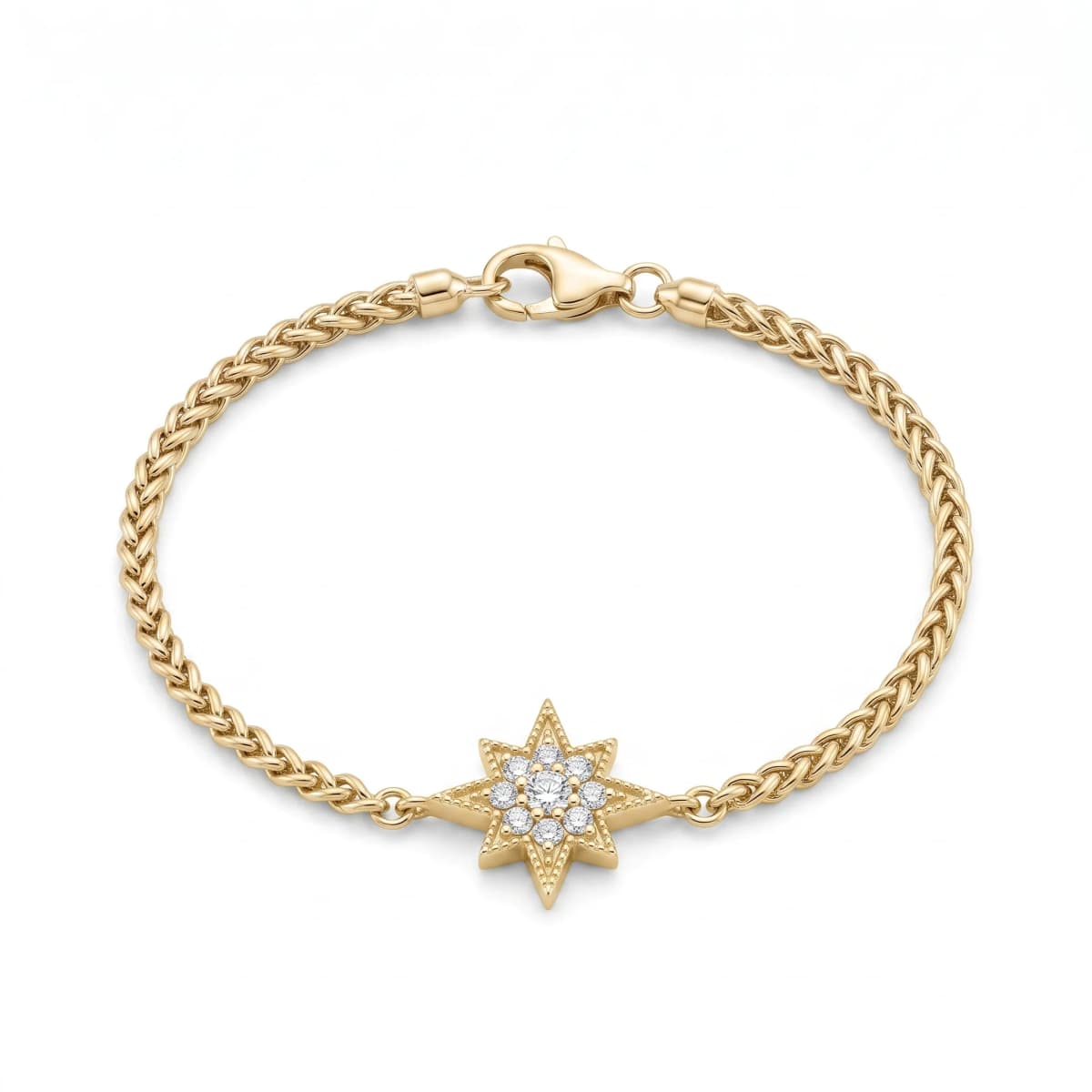 Belaroq Valenne Crest Gala Yellow Gold Diamond Bracelet