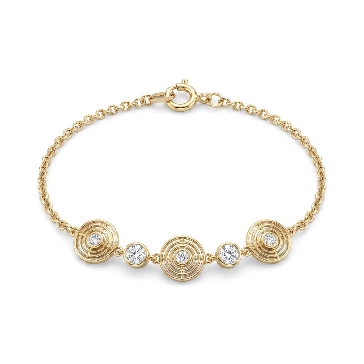 Belaroq Mireya Bloom Whisper Yellow Gold Zirconia Bracelet