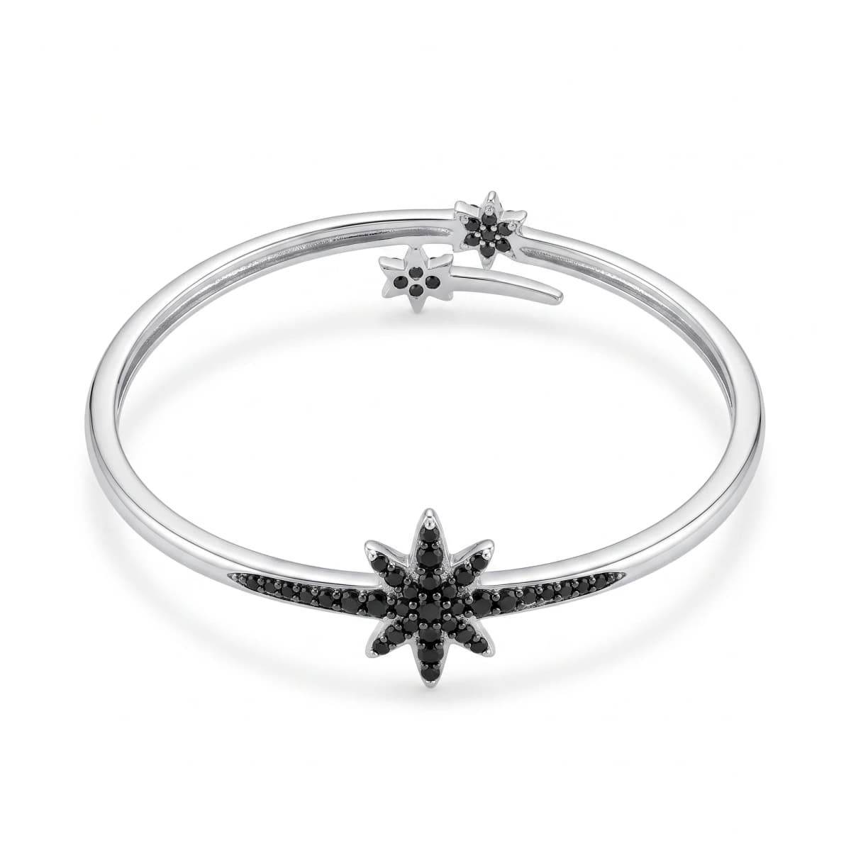 Belaroq Estelle Halo Noir Silver Diamond Bracelet