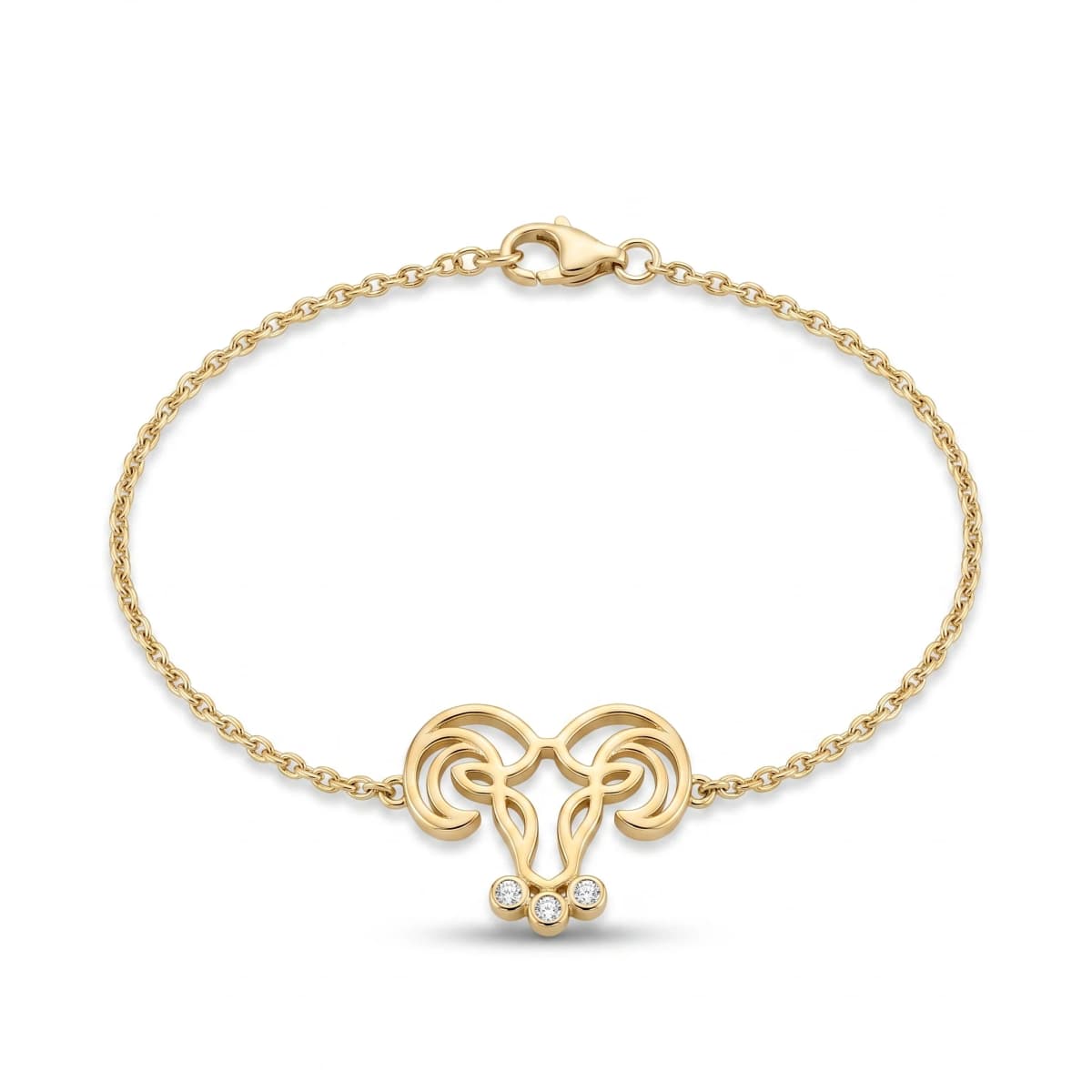 Belaroq Asteria Trace Fable Yellow Gold Diamond Bracelet