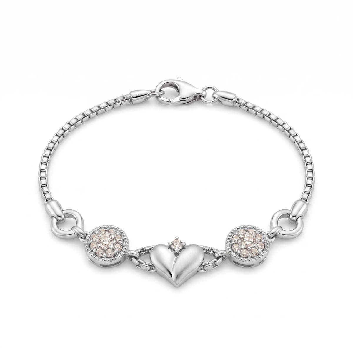 Belaroq Solaire Dew Radiant White Gold Zirconia Bracelet