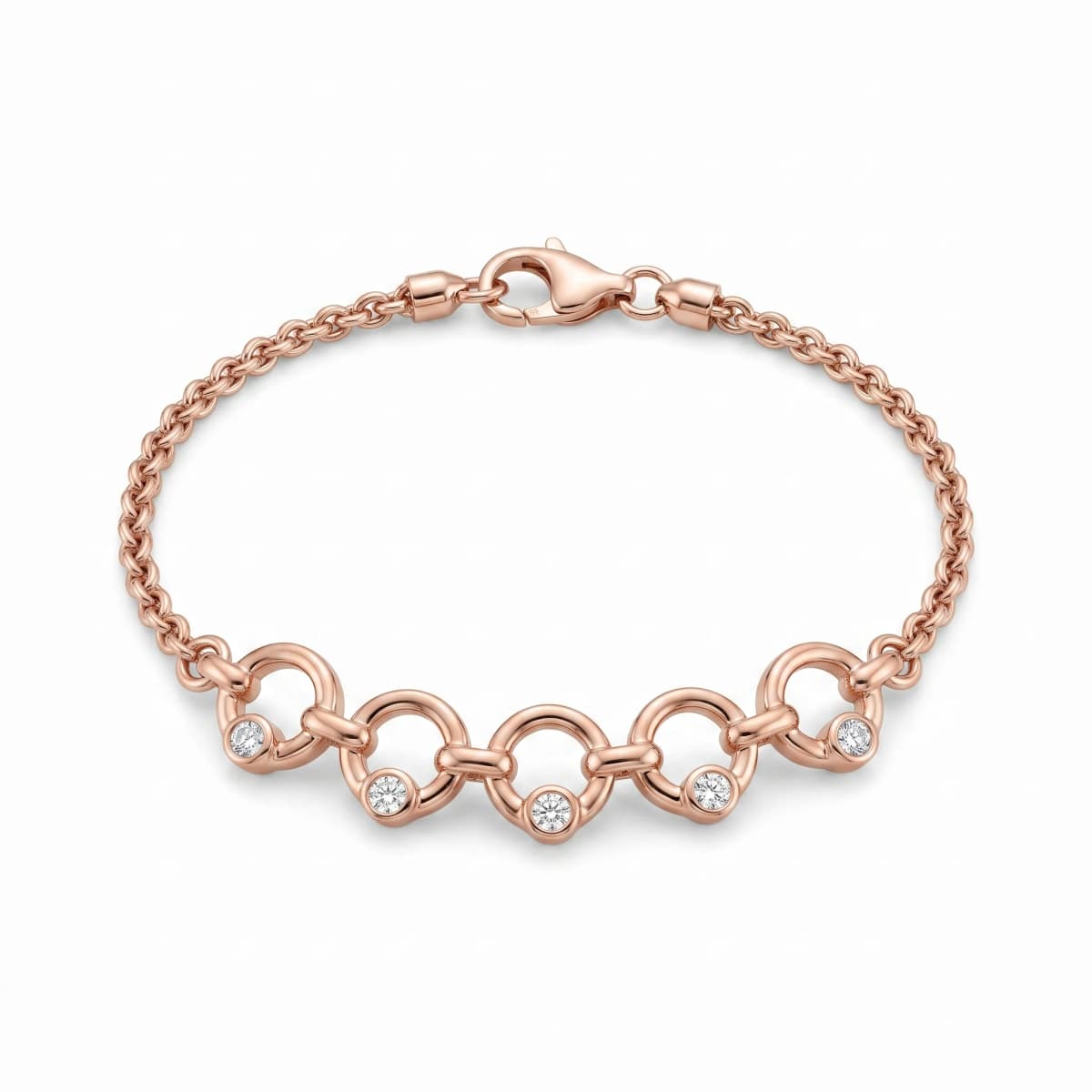 Belaroq Maelle Helio Arcade Rose Gold Diamond Bracelet