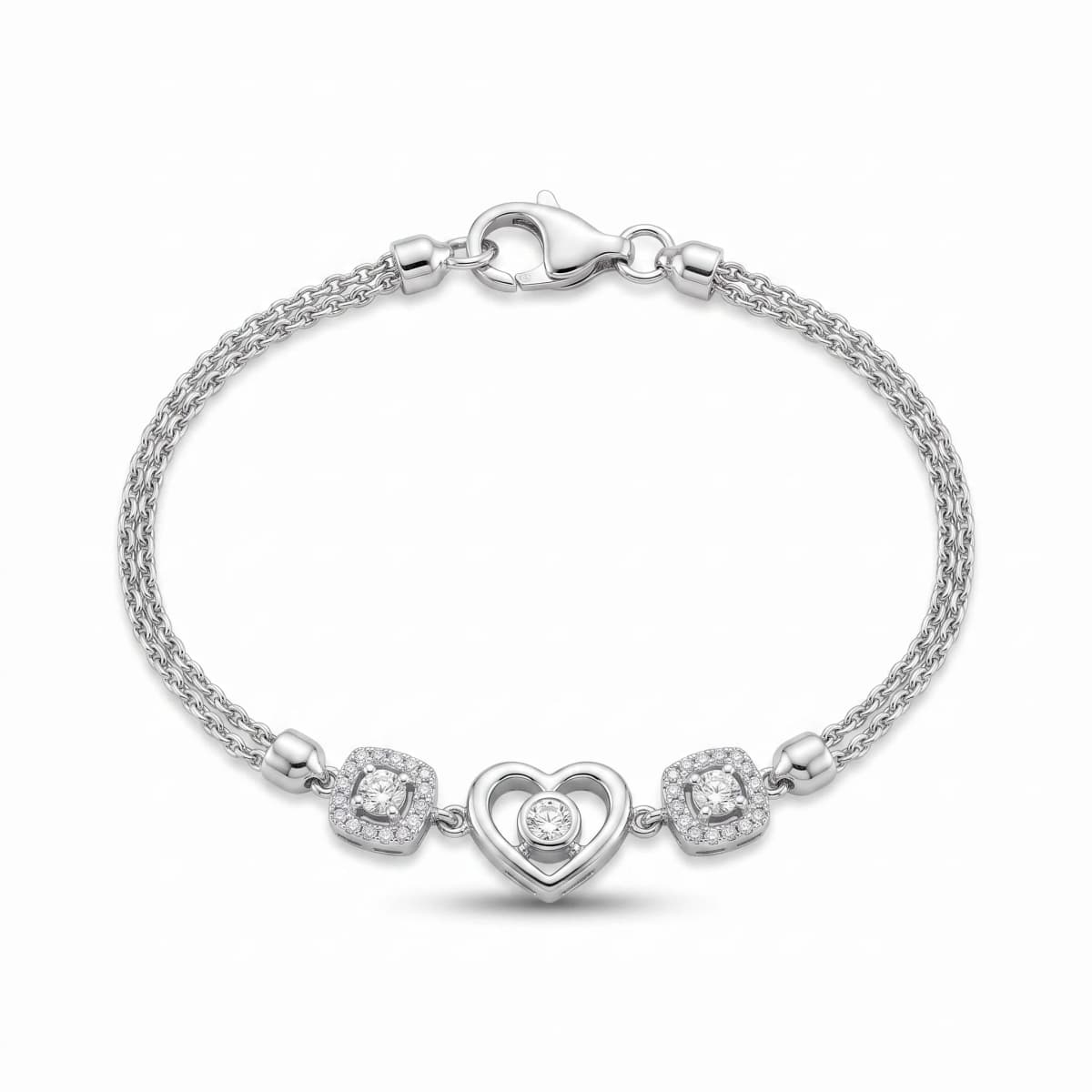 Belaroq Roselle Sonata Aurum White Gold Zirconia Bracelet