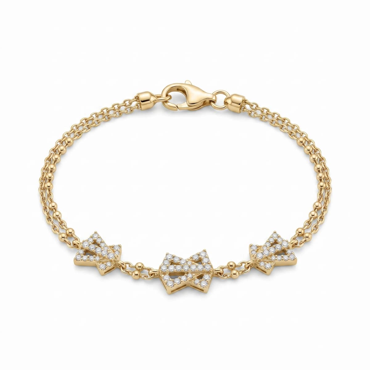 Belaroq Lumina Crown Couture Yellow Gold Diamond Bracelet