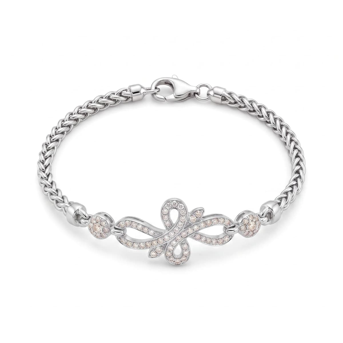 Belaroq Selene Oath Velvet White Gold Zirconia Bracelet