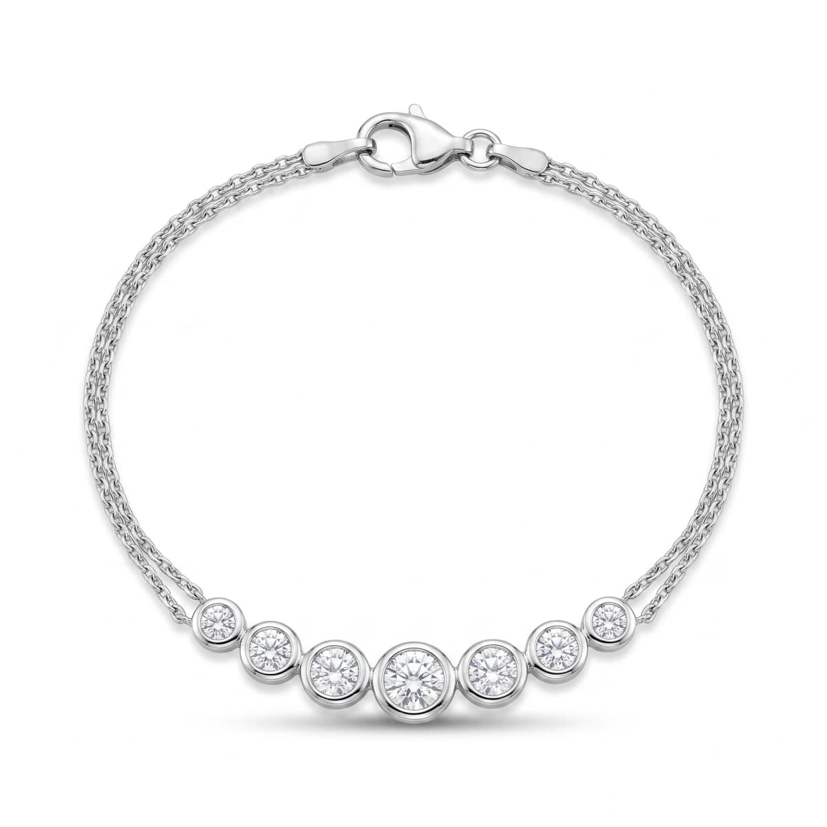 Belaroq Aurelia Ribbon Noble White Gold Diamond Bracelet