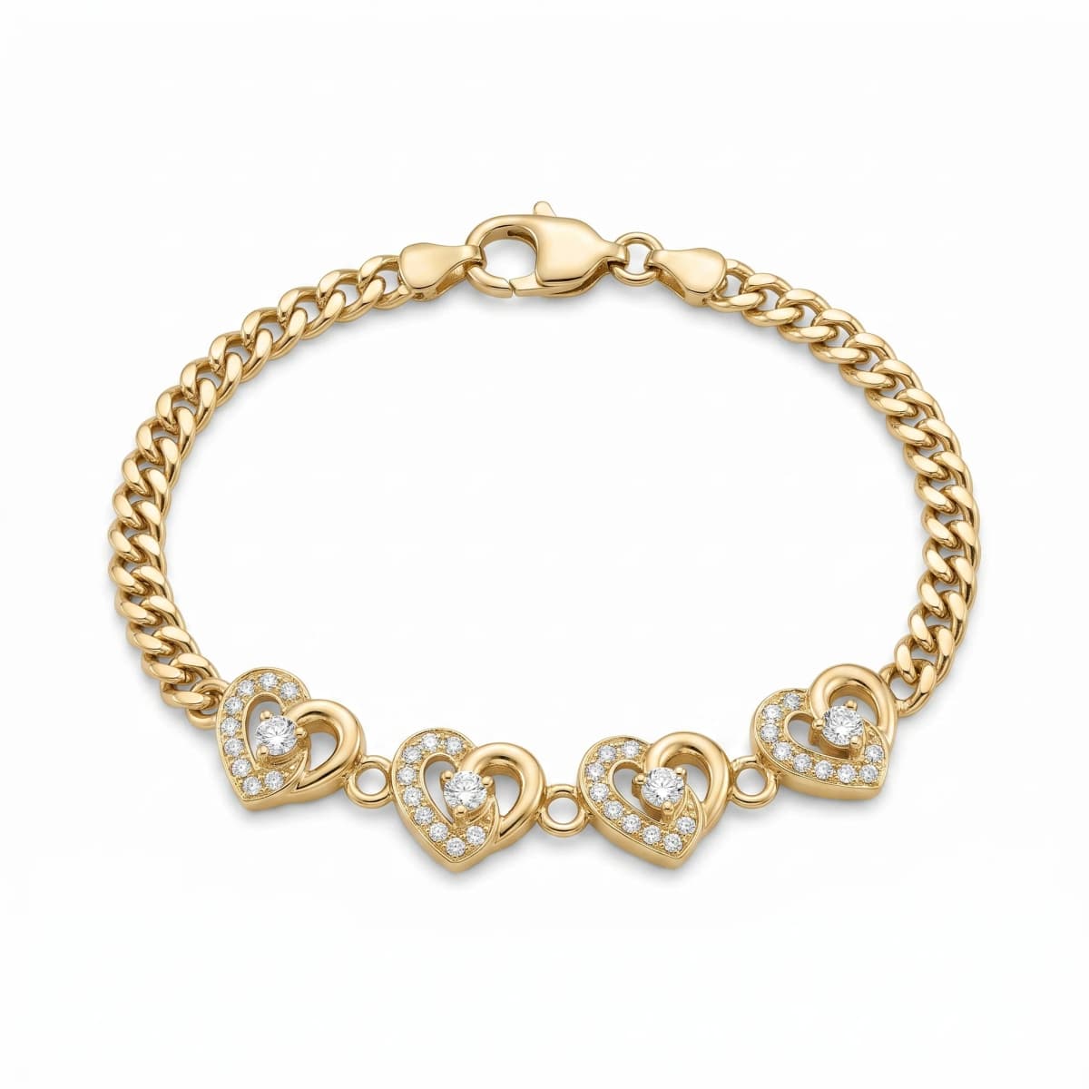 Belaroq Alouette Silk Ceremony Yellow Gold Diamond Bracelet