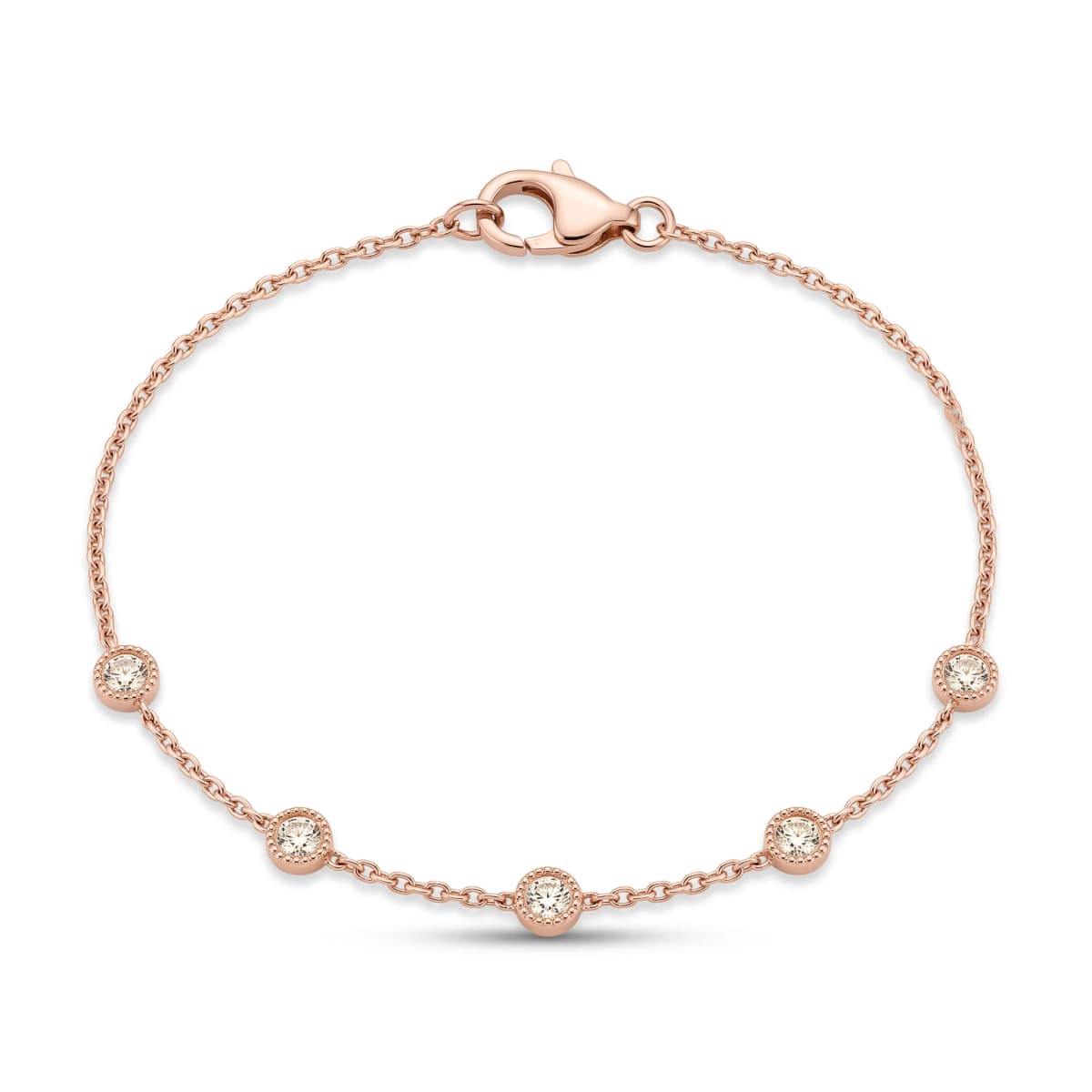 Belaroq Marielle Orchid Reflet Rose Gold Diamond Bracelet